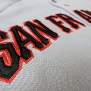 Authentic Stitched Majestic San Francisco Giants Road Jersey Large